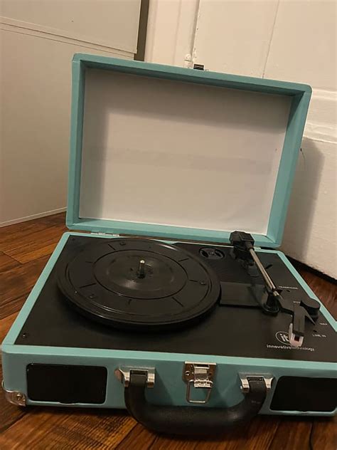 Innovative Technology It Record Player Light Blue Reverb Australia