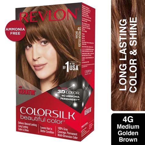 Buy Revlon Colorsilk Hair Color G Medium Golden Brown Ml