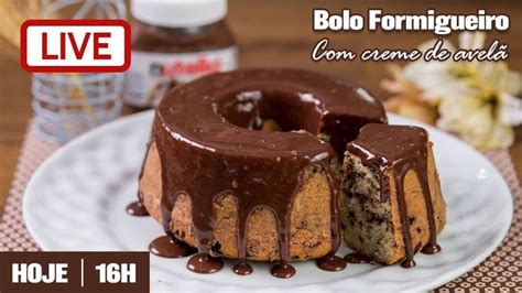 Live Bolo Formigueiro Creme De Avel Chef Silvia Nicolau