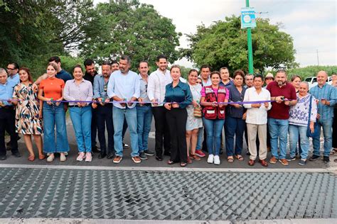 Entrega Tey el colector pluvial de calle Prolongación Hidalgo