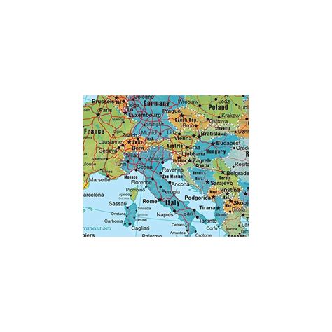 Europe Wall Map GeoPolitical Edition By Swiftmaps (18x22