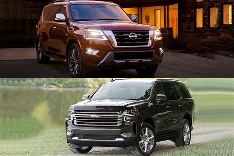 2021 Nissan Armada Vs 2021 Chevrolet Tahoe Which Is Better Autotrader