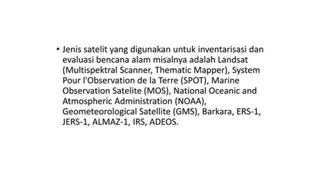 Penginderaan Jauh Atau Remote Sensing Penginderaan Jauh Satelit