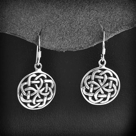 Boucles d Oreilles Argent Entrelacs Ajourés EXCALIBUR Bijoux