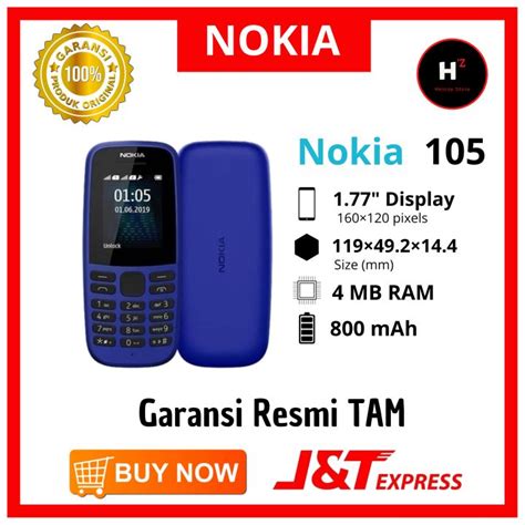 Nokia 105 Garansi Resmi TAM Lazada Indonesia