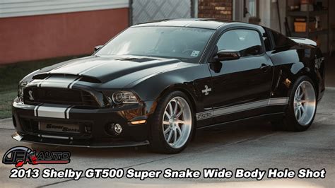 Craziest And Loudest 2013 Shelby Gt500 Super Snake Wide Body Hole Shot