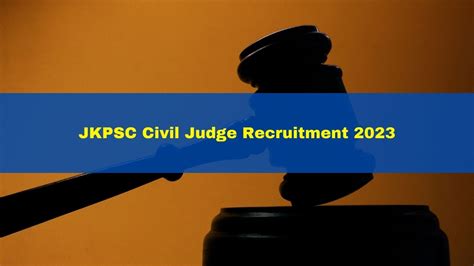 Jkpsc Civil Judge Recruitment 2023 Check