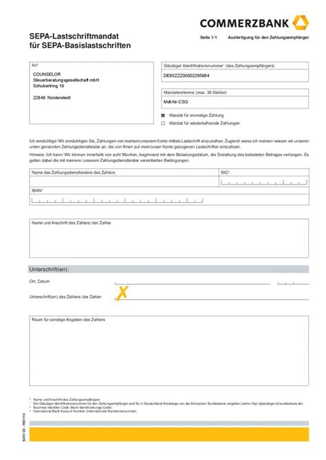Finanzamt Köln Süd Sepa Lastschriftmandat