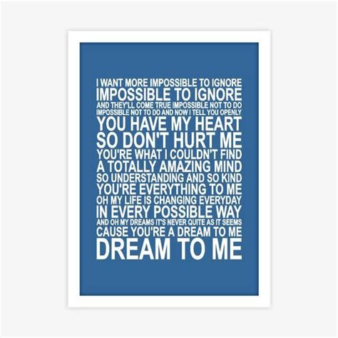 The Cranberries Dreams Song Lyrics Poster Wall Art Decor | Etsy in 2023 ...