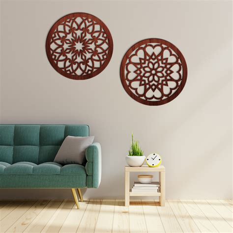 Kayu Hiasan Dinding Set Modern Wooden Wall Decorations Aesthetic