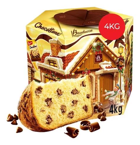 Panetone Bauducco 4 Kg Chocotone Gotas De Chocolate Premium