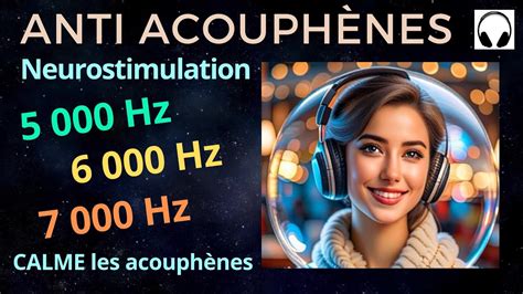 Anti Acouphènes Neurostimulation Bruit Blanc 5000 Hz 6000 Hz 7000 Hz