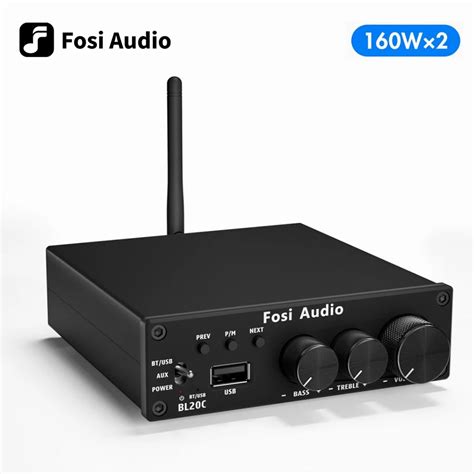 Fosi áudio bl20c 32v fonte de alimentação do bluetooth 5 0 2 1 hifi