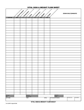 Vital Signs Sheet Pdf Fill Online Printable Fillable Blank PdfFiller