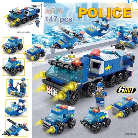 Jual Mainan Polisi Brick Police Swat Miniatur Tentara Brick Tentara