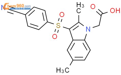 646514 98 9 1H Indole 1 Acetic Acid 3 4 Cyanophenyl Sulfonyl 2 5