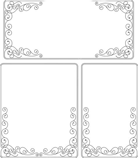 Art Decor Frame Vector Png Images Frame Border Decorative Design