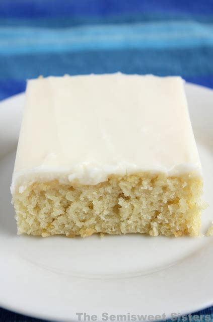 White Texas Sheet Cake