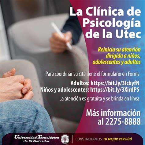 Utec El Salvador On Twitter La Cl Nica De Psicolog A Reinicia Su