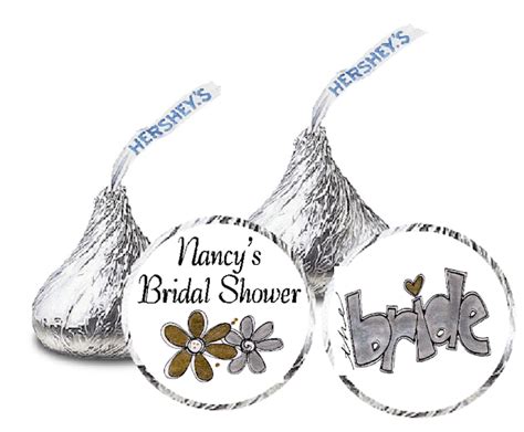 Hersheys Kiss Bridal Shower Labels