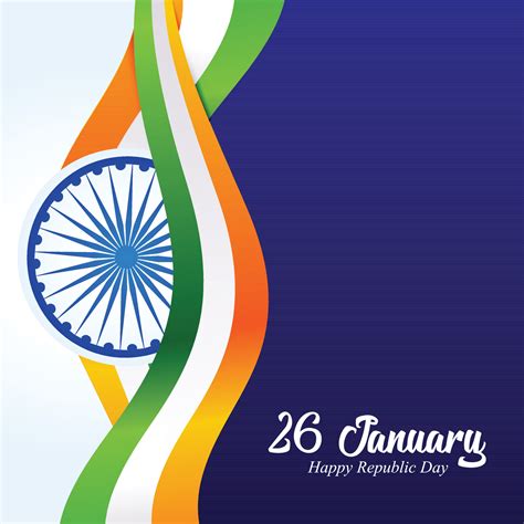 India Republic Day 26 January Indian Background 13344270 Vector Art at ...