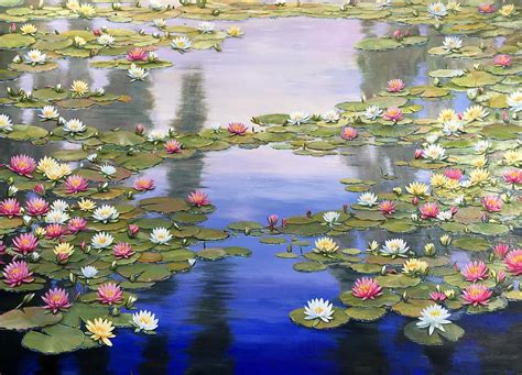 Water Lilies Painting By Judy Merrell Fine Art America