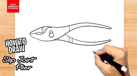 How To Draw Slip Joint Plier YouTube