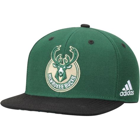 Youth Milwaukee Bucks adidas Green/Black On Court Snapback Hat - NBA Store