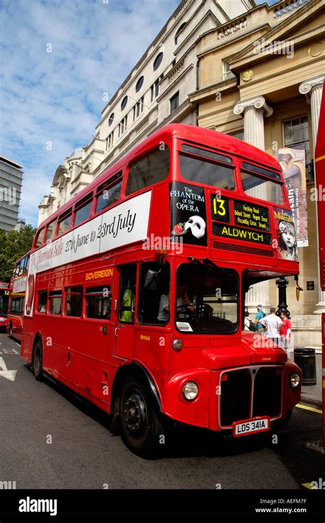 Red London double decker bus Stock Photo - Alamy