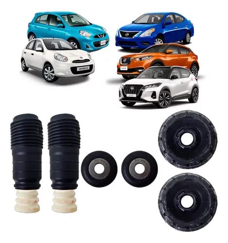 Kit Batente Amortecedor Dianteiro Nissan March Versa Kicks