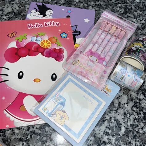 Hugekawaii Stationery Sanrio Cinnamoroll Hello Kitty Kuromi Pochacco Mix Bundle £12 50 Picclick Uk