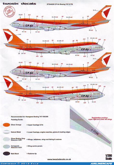 Two Six Decals Boeing Airlinercafe