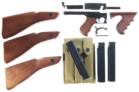 Grouping of Thompson Submachine Gun Parts and Accessories | Rock Island ...