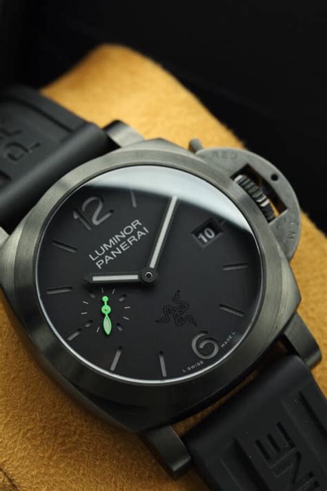 Panerai Luminor Quaranta Razer Black Stainless Steel Case Mm Pam