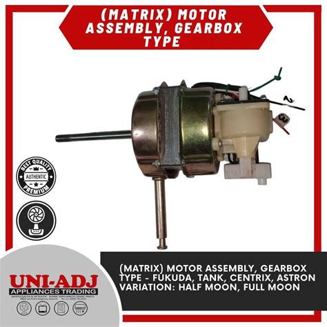 16mm Fukuda Electric Fan Motor Assembly Matrix 66 43 16 Gear Box