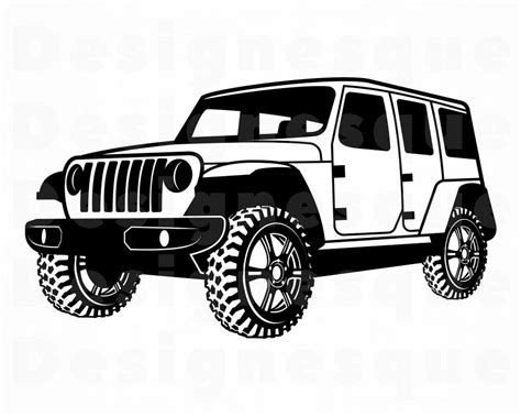 SUV 4 SVG SUV Svg Car Svg Suv Car Clipart Suv Car Files Etsy