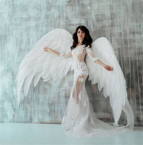 Halloween Adult Costume Angel Wings Costume Sexy Cosplay White Angel Bird Wings Wings Cosplay