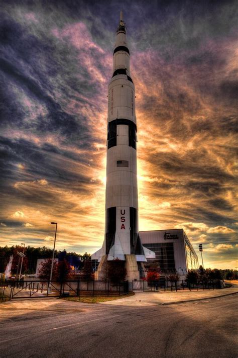 Saturn V Rocket On Display At The U S Space Rocket Center In