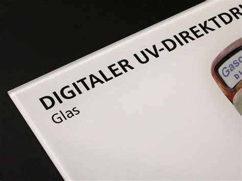 Digitaler Uv Direktdruck Glas Material Raumprobe