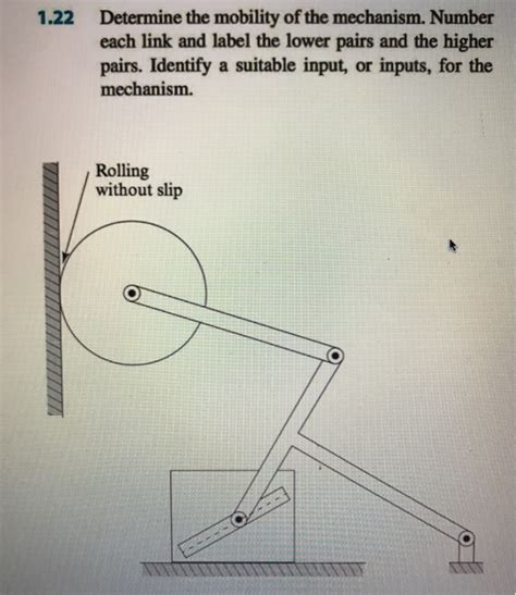 Solved Determine The Mobility Of The Mechanism Number Each Chegg