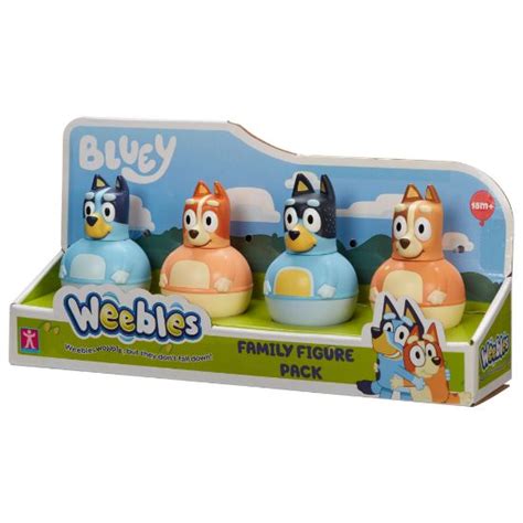 Weebles Bluey Figure Pack Character Toys