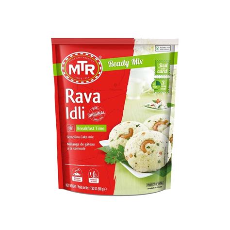 MTR Instant Ready To Eat South Indian Breakfast Vegetarian Rava Idli