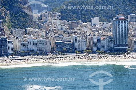 Tyba Online Assunto Foto Aérea Da Orla Da Praia De Copacabana Com O