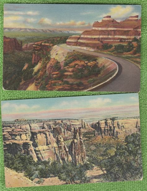 Postcards COLORADO NATIONAL MONUMENT Scenic