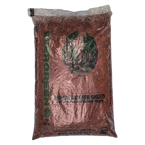 Evergreen 2 Cu Ft Red Pine Bark Mini Nuggets In The Bagged Mulch