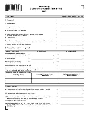 Fillable Online Dor Ms Form 84 110 13 8 1 000 Rev 0913 Mississippi S