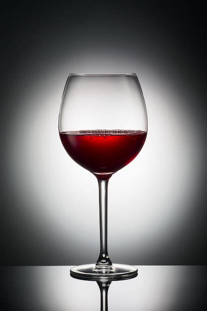 Forma De Copo De Vinho Vermelho Grande De Escuro De Bebida Alco Lica De