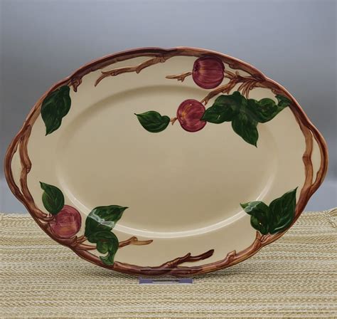 Vintage Franciscan Apple Pattern Oval Serving Platter - Etsy