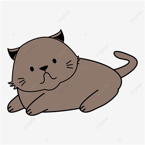 Lindo Gato Gris Png Gato Lindo Dise O Plano Png Y Vector Para