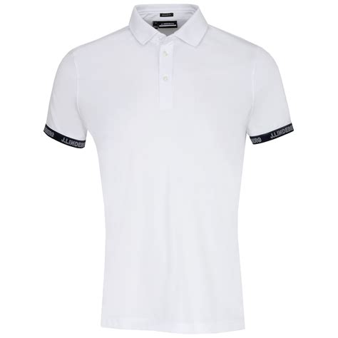 J Lindeberg Guy Polo Shirt White Scottsdale Golf